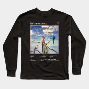 Alex G - God Save The Animals Tracklist Album Long Sleeve T-Shirt